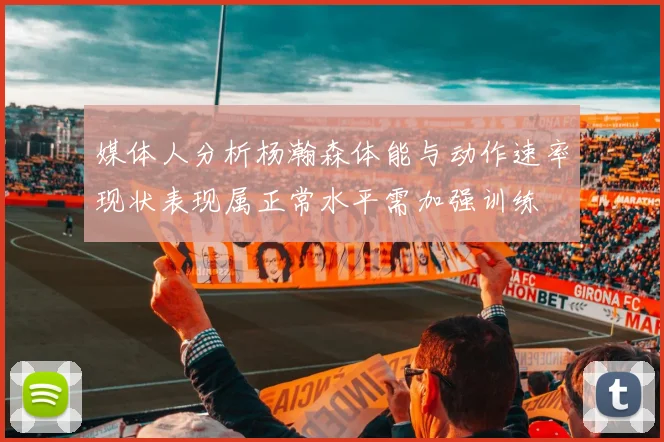 媒体人分析杨瀚森体能与动作速率现状表现属正常水平需加强训练