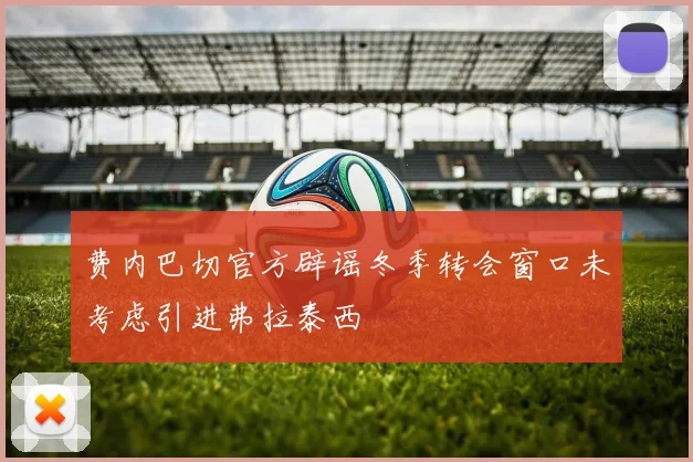 费内巴切官方辟谣冬季转会窗口未考虑引进弗拉泰西