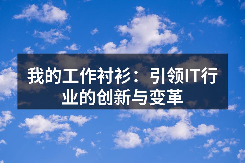 我的工作衬衫：引领IT行业的创新与变革